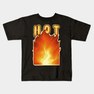 Hot Big Fire Kids T-Shirt